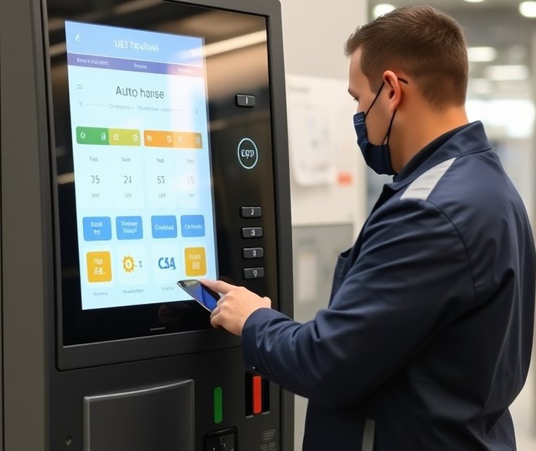 Security audit carried out on a self-service machine