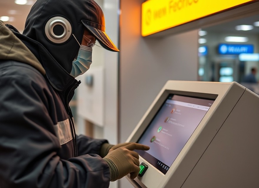 Security audit carried out on a self-service machine